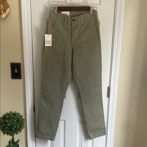 Knox Rose Olive High Rise Boho, Preppy Women Jeans